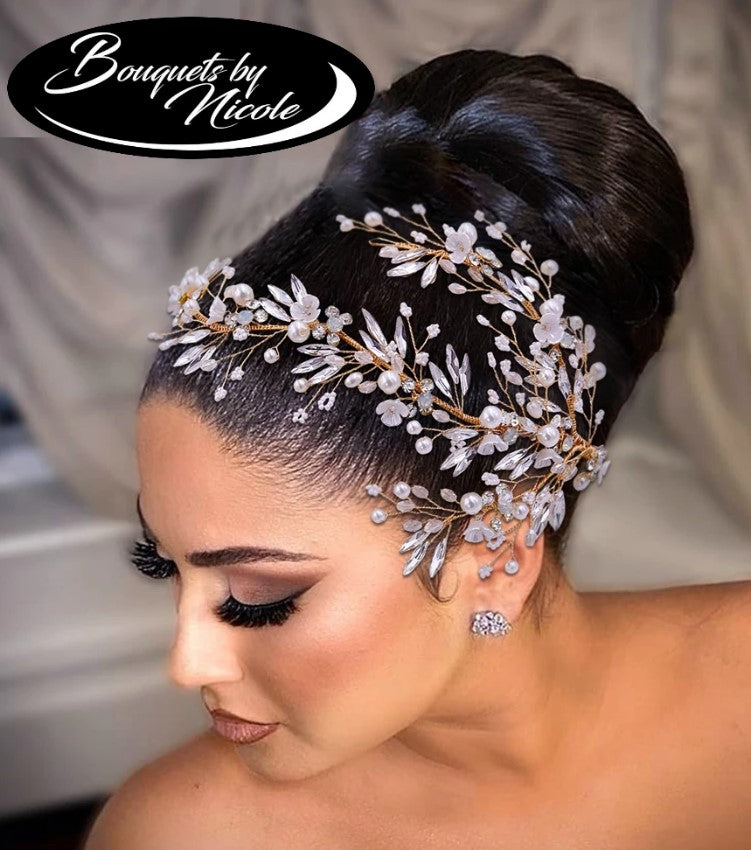 Bridal Hair Accessories l Rhinestone Wedding Forehead  display picture 1
