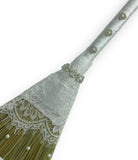 Customized Wedding Jumping broom l White Lace l Traditional Wedding Broom l Heirloom African American Heritage