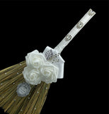 White Roses Brooch Bouquet or DIY Kit ~ WHT-001