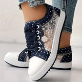 Lace Bridal Sneakers BLU-002