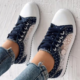 Lace Bridal Sneakers BLU-002