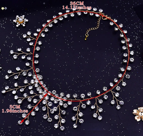 3pcs SILVER~GOLD Jewelry Set l Rhinestone Earrings l Necklace l Bracelet l Prom l Wedding JS-901