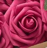 SAMPLE ~ Real Touch Foam Roses Wholesale Bulk RT-001