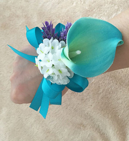 Calla Lily  Wedding or Prom Wrist Corsage COR-003