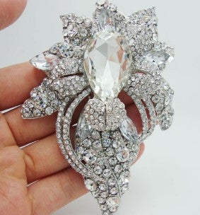 Brooch Large Crystal DIY-BR-005