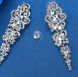Luxury Hanging Rhinestone Earrings JS-008