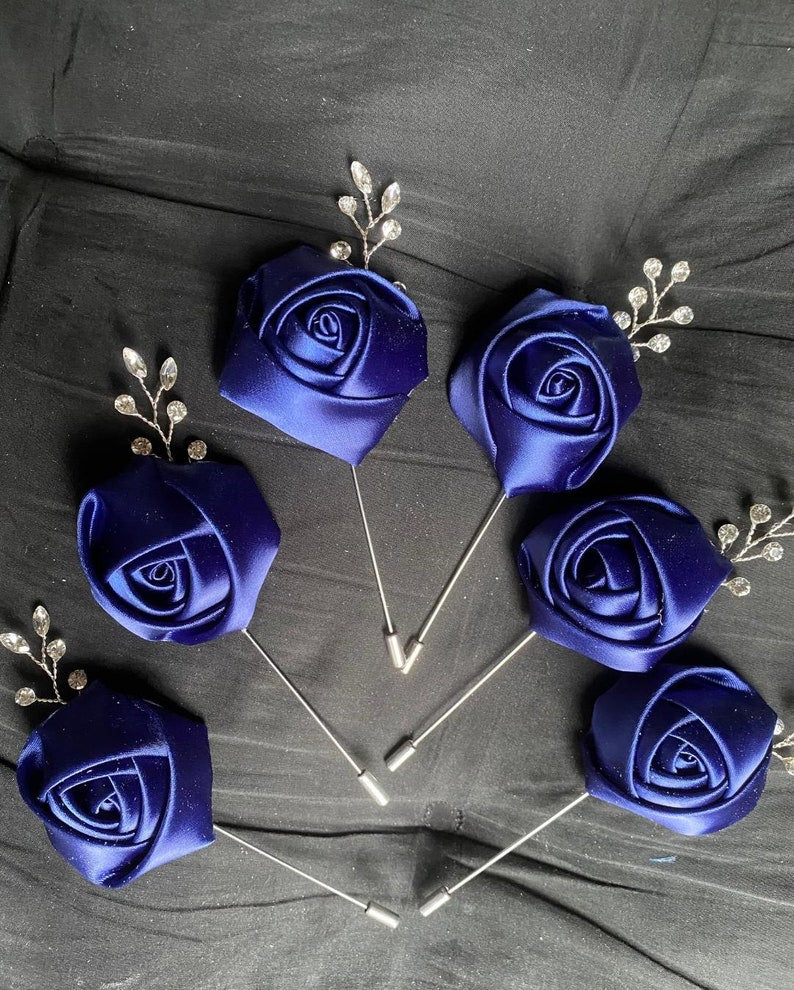 DIY #TMBride Brooch Bouquet Kit/Plain Satin Rose Bouquet – Tender