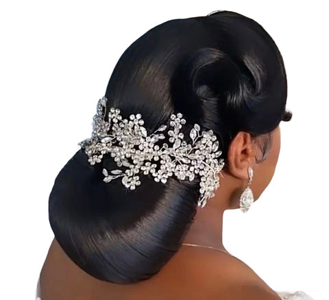HP03 Swarovski Crystals l Rhinestone l Vintage l Bridal Vine Hairpiece l Brooches l Tiara l Crown