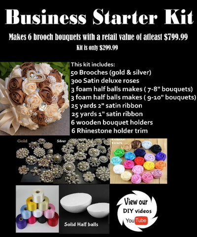 Deluxe Brooch Bouquet Business Starter DBKit-231