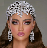 Bridal Hair Accessories l Rhinestone Wedding Forehead Headband  l Hair Comb l Hair Piece HP-23