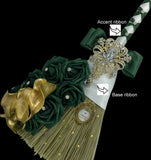 Customized Wedding Jumping broom l Dark Red l White Traditional Wedding Broom l Heirloom African American Heritage
