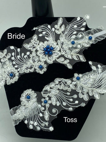 Wedding Bridal Garter Set ~ 001G