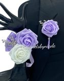 ELEGANCE Kit ~ Cascading Flat Satin Roses Brooch Bouquet DIY Kit