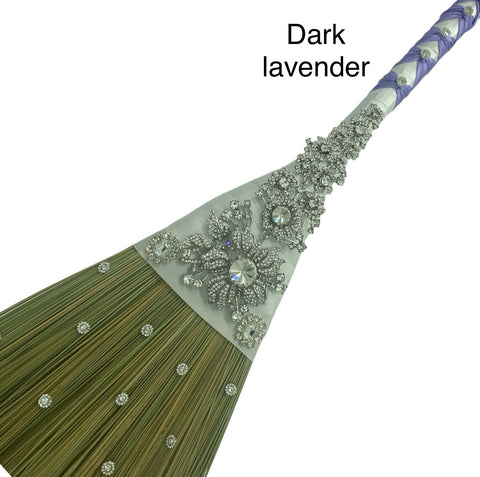 Customized Wedding Jumping broom l White l Lavender l Traditional Wedding Broom l Heirloom African American Heritage