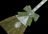 Sage Green Round Bouquet l  Silk Roses Bouquet~ BOU-SAGE3