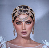 Bridal Hair Accessories l Rhinestone Wedding Forehead Headband  l Hair Comb l Hair Chain HP-09
