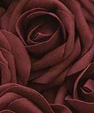 Dark red Ivory Real Touch Roses Brooch Bouquet or DIY KIT ~ RE003