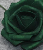 Emerald Green Cascade Real Touch Roses Brooch Bouquet - RE10