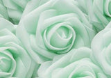 Ivory Emerald Real Touch Roses Brooch Bouquet