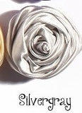 10 pcs Deluxe Satin Roses for DIY Bridal Bouquets SATIN-003