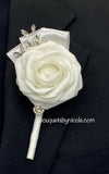 RIA ~  Real Touch Roses Brooch Bouquet or DIY KIT