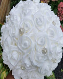JULIA ~ Real Touch Roses Brooch Bouquet or DIY KIT