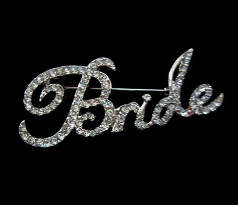 Vintage Wedding Bridal Elegant Brooches Crystal Rhinestone Tear drop B –  Design Life Bar