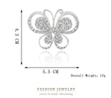 Brooch Rhinestone Crystal Butterfly BR-06