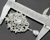 Brooch Clear Rhinestone Crystal BR-091