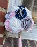 KIA ~ Real Touch Roses Brooch Bouquet or DIY KIT