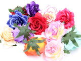 50pcs Deluxe Large Silk Rose Heads SF-0501