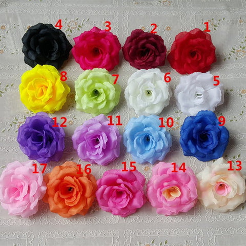 25pcs Silk Rose Heads SF-001