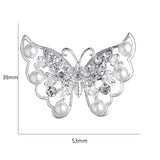 Brooch Rhinestone Crystal Butterfly BR-990