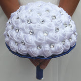 FLORA ~ Satin Roses Brooch Bouquet or DIY KIT