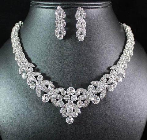 AB Crystal Rhinestone Collar Evening Necklace | Prom Necklace | L&M Bling -  lmbling