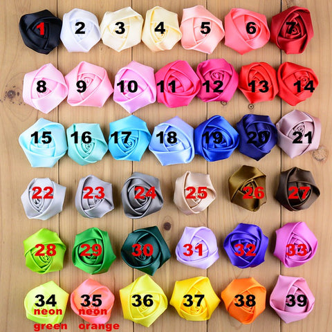 20pcs. Satin Roses  SATIN-002