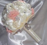 7-8" DIY Kit Satin & Chiffon Roses Brooch Bouquet KIT-CHIFFON