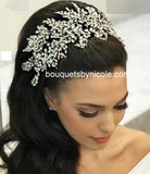 Handmade Crystal Bridal Headpiece Wedding Accessories Rhinestone Headband   HBR-020