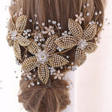 Bridal Hair Brooch Rhinestone HBR-050