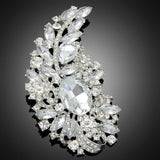 Large Silver or Gold Rhinestone Brooch BR-700