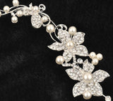 Brooch  Pearls Rhinestone Crystal BR-041