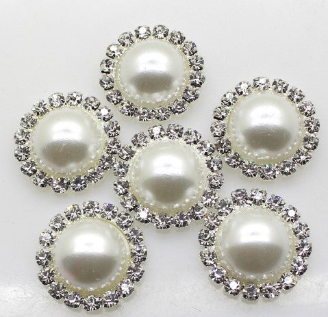 150pcs Pearls Rhinestones Buttons Wholesale WBR-150 – Bouquets by