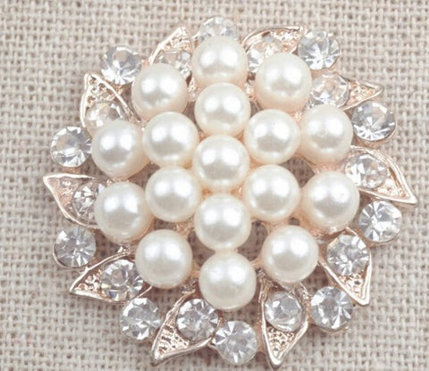 100pcs Pearls Rhinestones Buttons Wholesale WBR-032 – Bouquets by Nicole