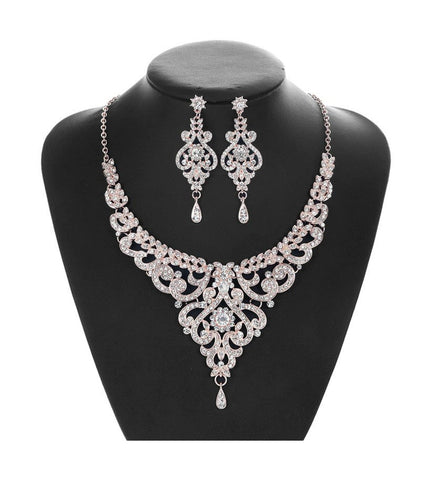 Chandelier Dangle GOLD 3 Pcs Jewelry Set JS-010