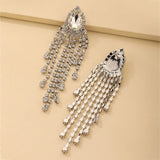 Dangle Chandelier Rhinestone Earrings JS-031