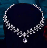 Bridal Hair Brooch Rhinestone Silver or Gold HP-0001