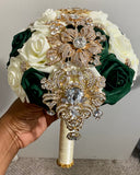 LOLO ~ Real Touch Roses Brooch Bouquet or DIY KIT