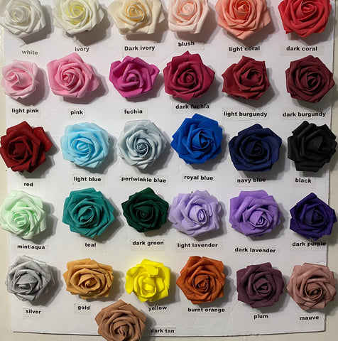 50pcs. Real Touch Foam Roses RT-025