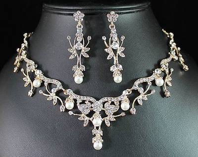 Bridal Prom Jewelry Set JEW-N1384G0-GOLD