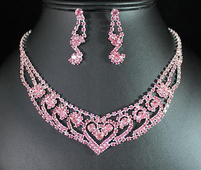 Bridal Prom Jewelry Set JEW-NN1150-Pink
